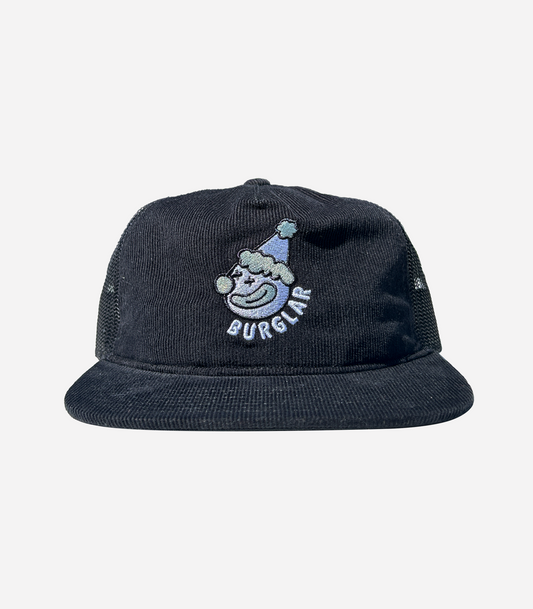 CLOWN LOGO CORDUROY TRUCKER  - BLACK