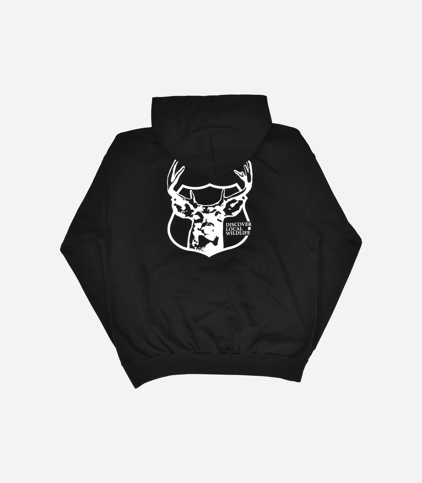 DEER WATCH HOODIE - BLACK