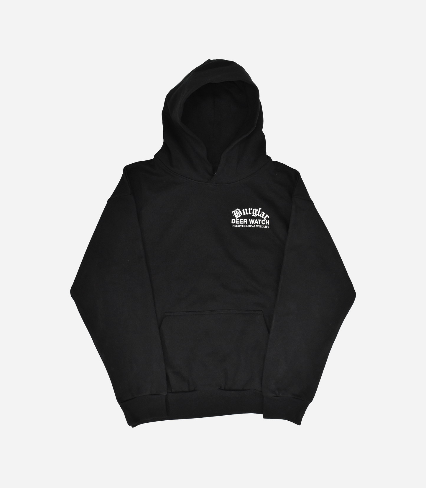 DEER WATCH HOODIE - BLACK