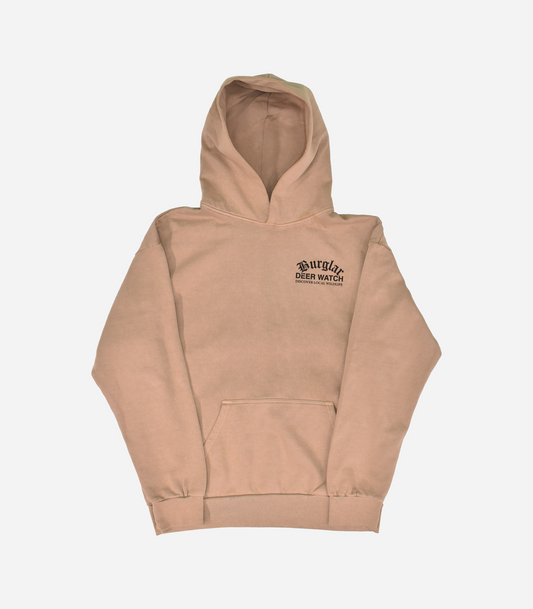 DEER WATCH HOODIE - BROWN