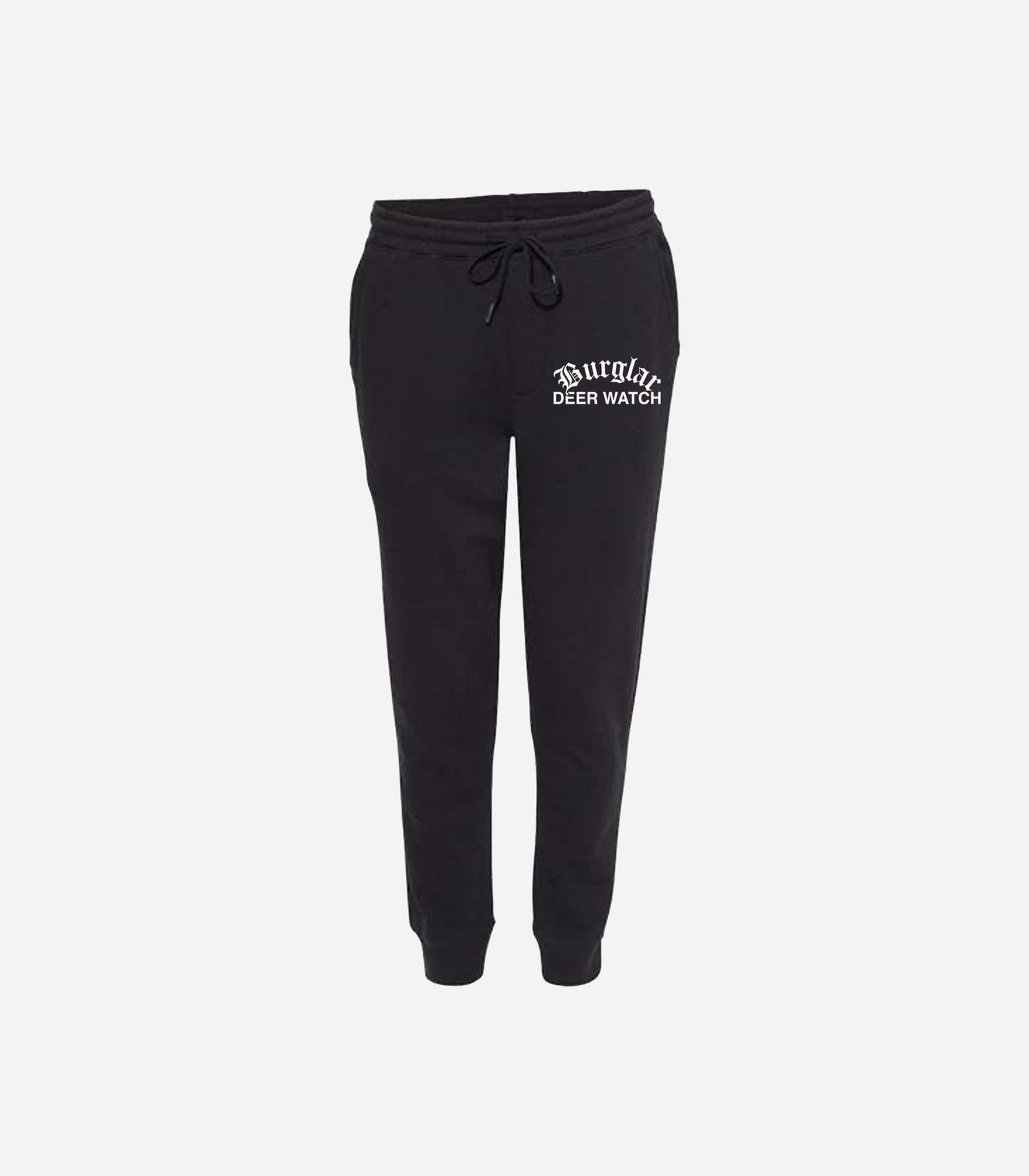 DEER WATCH SWEATPANTS - BLACK