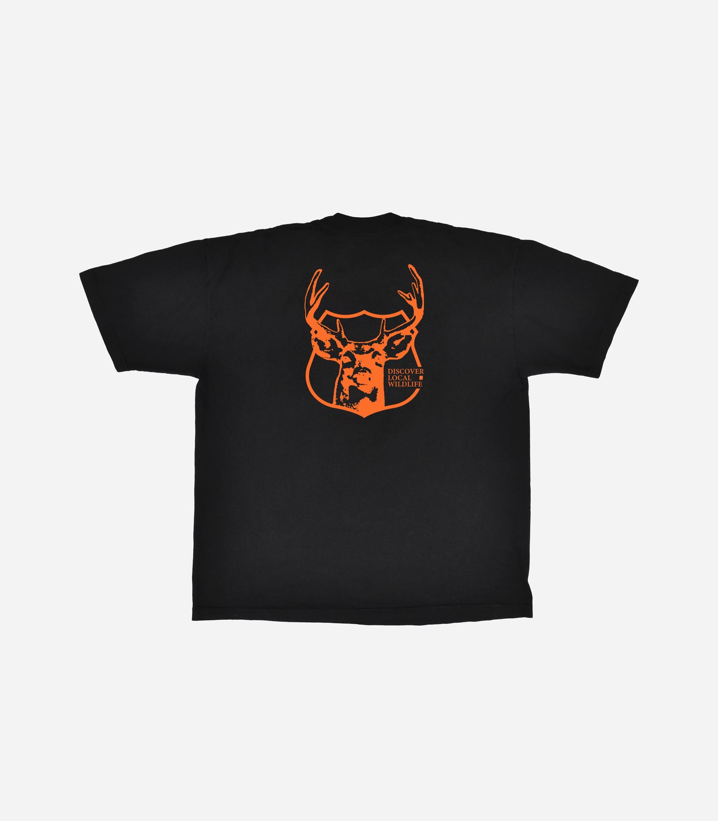 DEER WATCH TEE - BLACK/ORANGE