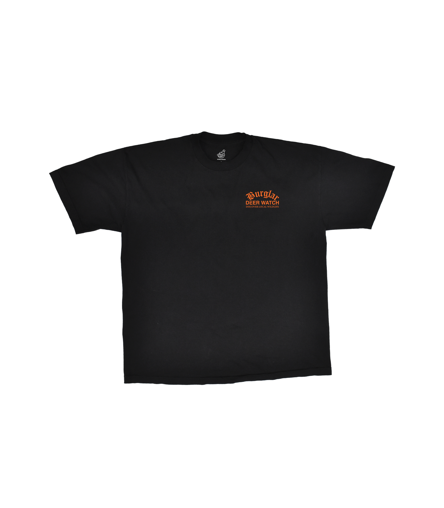 DEER WATCH TEE - BLACK/ORANGE