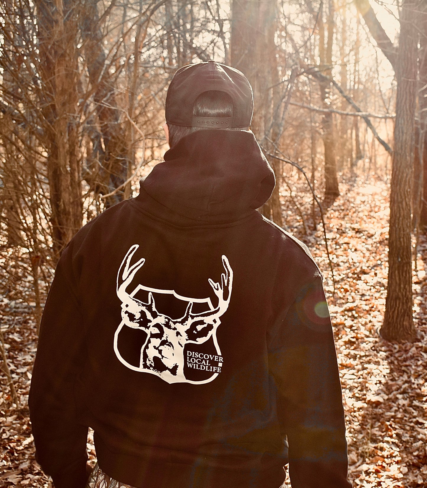 DEER WATCH HOODIE - BLACK